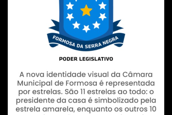 Nova Identidade Visual da Câmara Municipal de Formosa da Serra Negra